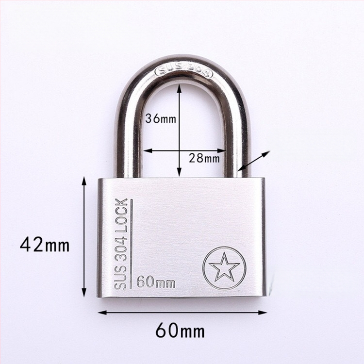 304 nerūdijančio plieno spyna, atsparus vagystėms ir vandeniui, tiesioginio atidarymo tipas, modelis Sbe, šiuolaikiškas minimalistinis dizainas