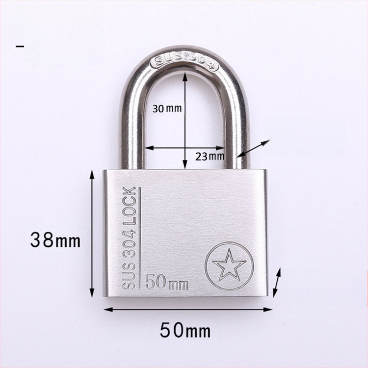 304 nerūdijančio plieno spyna, atsparus vagystėms ir vandeniui, tiesioginio atidarymo tipas, modelis Sbe, šiuolaikiškas minimalistinis dizainas