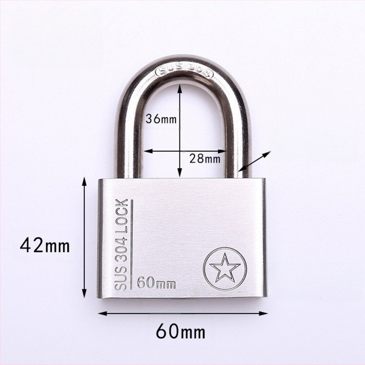 304 nerūdijančio plieno spyna, atsparus vagystėms ir vandeniui, tiesioginio atidarymo tipas, modelis Sbe, šiuolaikiškas minimalistinis dizainas