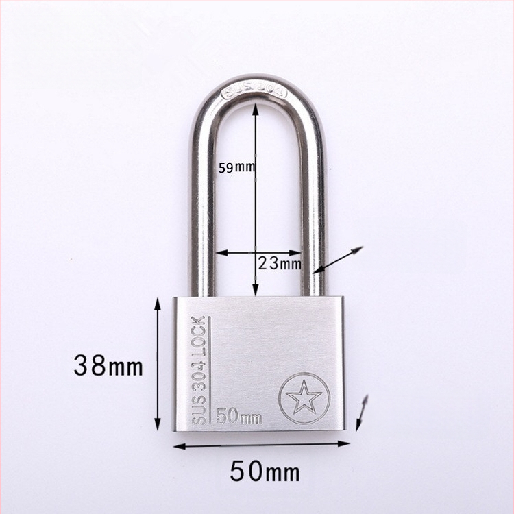 304 nerūdijančio plieno spyna, atsparus vagystėms ir vandeniui, tiesioginio atidarymo tipas, modelis Sbe, šiuolaikiškas minimalistinis dizainas