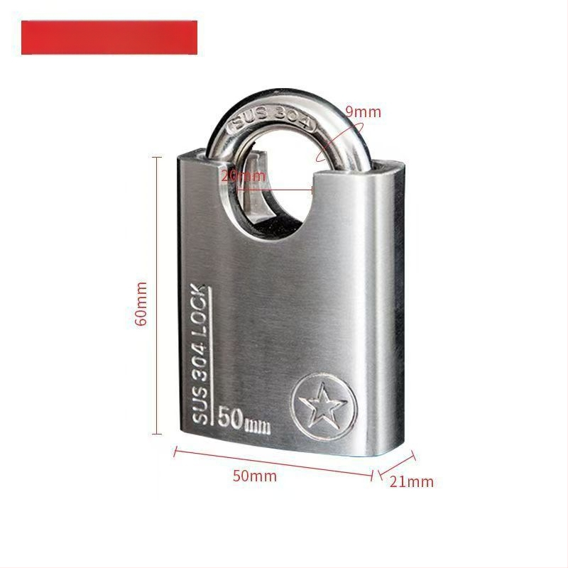 304 nerūdijančio plieno spyna, atsparus vagystėms ir vandeniui, tiesioginio atidarymo tipas, modelis Sbe, šiuolaikiškas minimalistinis dizainas