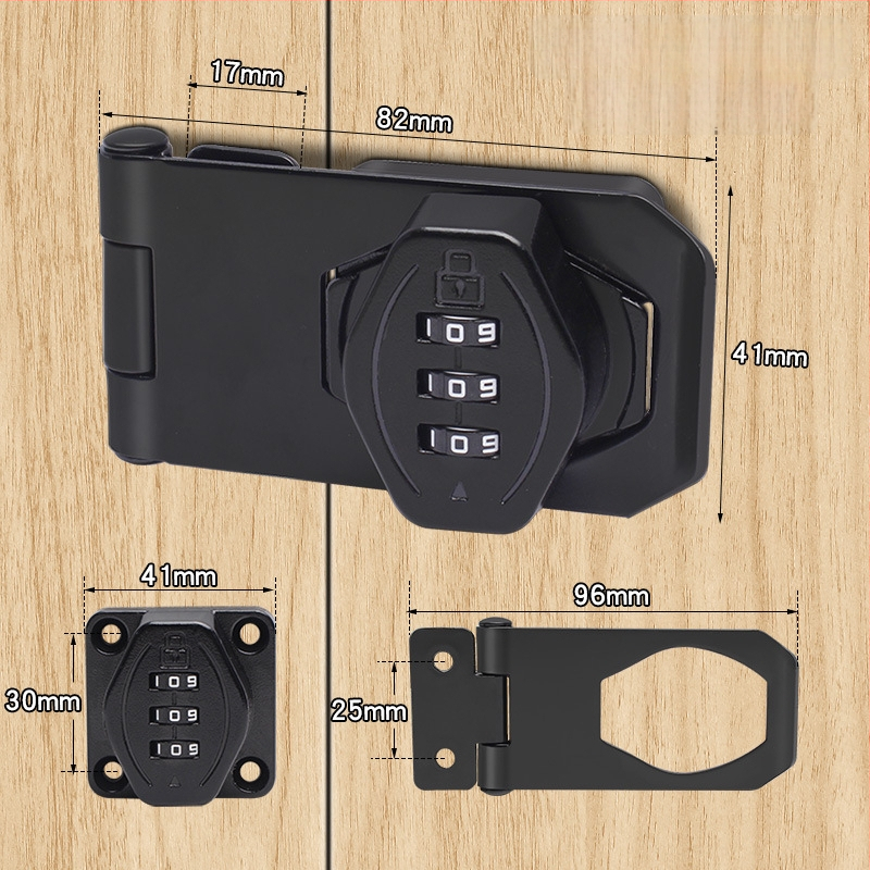 Jin Aoding tsinkide suklus kapp lukustus, puurimiseta paigaldus, 90° nurga sahtli/kapi lukustus, mudel 2023.1.7, litsentsitud privaatse märgistuse võimalus