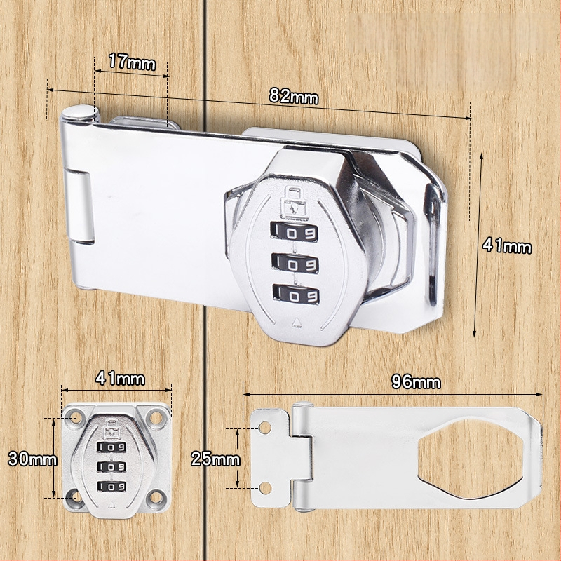 Jin Aoding tsinkide suklus kapp lukustus, puurimiseta paigaldus, 90° nurga sahtli/kapi lukustus, mudel 2023.1.7, litsentsitud privaatse märgistuse võimalus