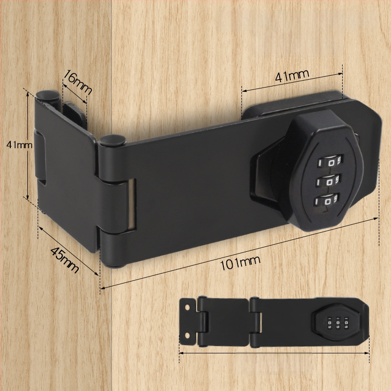 Jin Aoding tsinkide suklus kapp lukustus, puurimiseta paigaldus, 90° nurga sahtli/kapi lukustus, mudel 2023.1.7, litsentsitud privaatse märgistuse võimalus