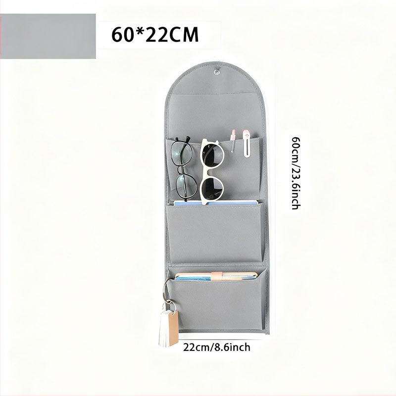Prie sienos kabančios saugojimo maišelis garderobei, netintas audinys, daugiafunkcinis miegamojo organizatorius, tinkamas CD, žurnalams ir atvirlai, už durų modelis