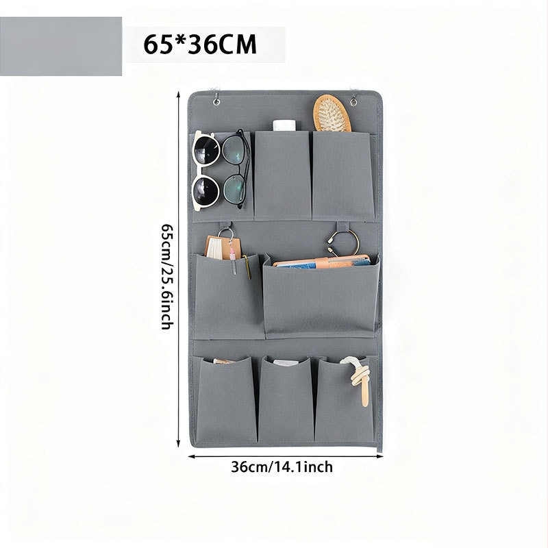 Prie sienos kabančios saugojimo maišelis garderobei, netintas audinys, daugiafunkcinis miegamojo organizatorius, tinkamas CD, žurnalams ir atvirlai, už durų modelis