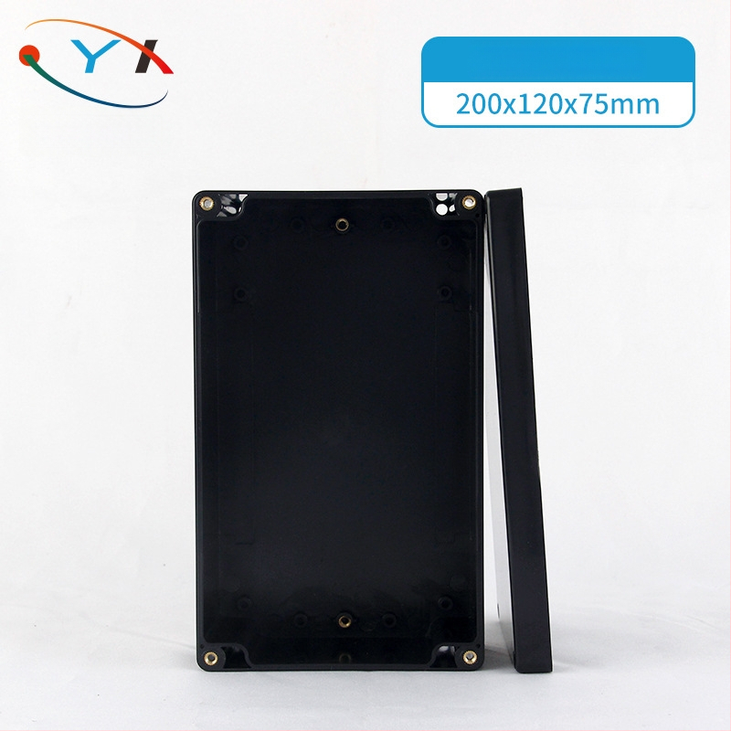 Išorinė vandeniui atspari jungčių dėžutė iš ABS plastiko, korpusas su V0 klase ir degumo atsparumu