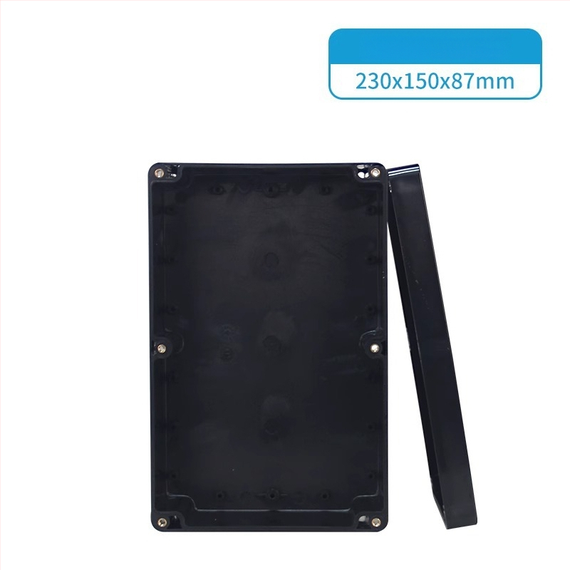 Išorinė vandeniui atspari jungčių dėžutė iš ABS plastiko, korpusas su V0 klase ir degumo atsparumu