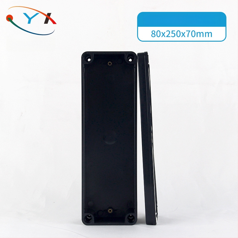 Išorinė vandeniui atspari jungčių dėžutė iš ABS plastiko, korpusas su V0 klase ir degumo atsparumu