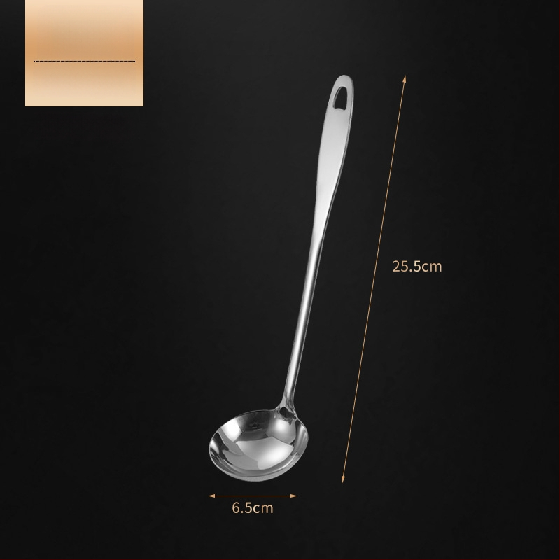 Nerūdijančio plieno sriubos šaukštas ir sietelis – storesnė konstrukcija, aukštos temperatūros atsparumas, rankena ir šaukštas iš nerūdijančio plieno, logotipo spausdinimas, pritaikymas galimas