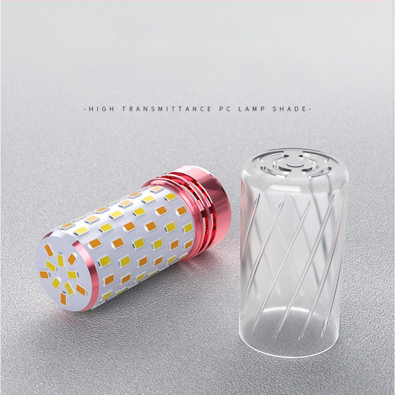 LED kukurūzų lemputė, E27/E14 lizdas, 220V, 1000 lm, 3000K, 360° spinduliavimas