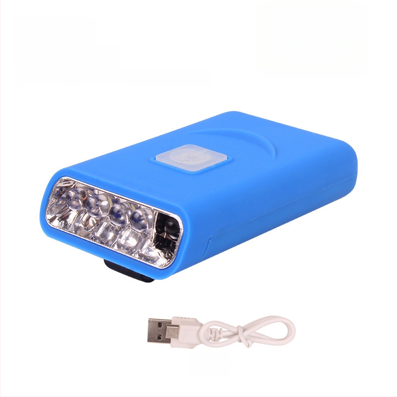 Naktinei žvejybai galvos žibintuvas - įkraunama LED, indukcinis jungiklis, lengvas plastikinis korpusas, veikimo atstumas iki 200–500 m