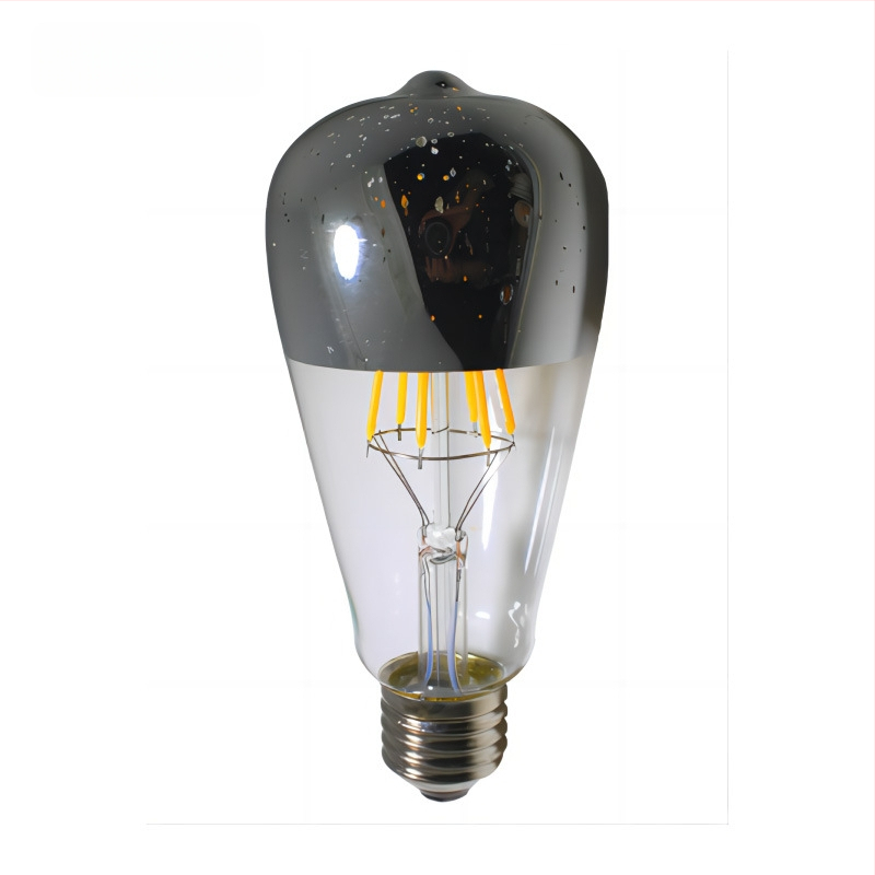 Edison LED filamentų lemputė E27 ST64, 220V, 480 lm, 360° šviesos spindulio kampas, reguliuojamas ryškumas