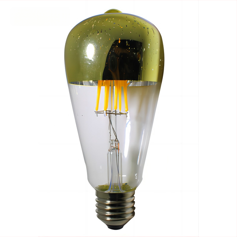 Edison LED filamentų lemputė E27 ST64, 220V, 480 lm, 360° šviesos spindulio kampas, reguliuojamas ryškumas