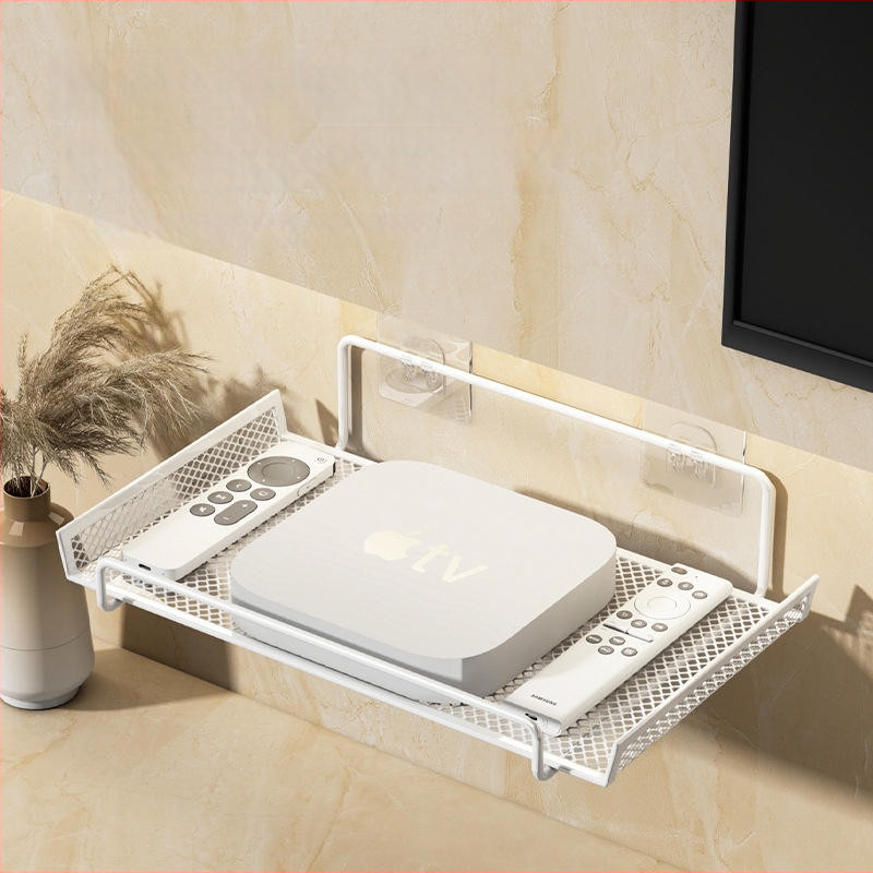 Maršrutizatoriaus laikiklis bendrabutyje – sieninis, be gręžimo, iš anglies plieno, 1 sluoksnis, gyvenamosios patalpos laikymui