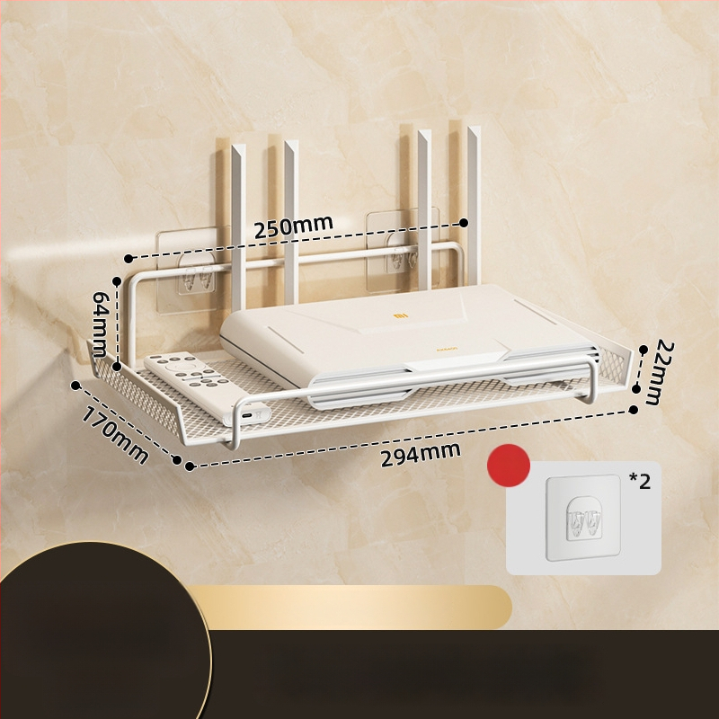 Maršrutizatoriaus laikiklis bendrabutyje – sieninis, be gręžimo, iš anglies plieno, 1 sluoksnis, gyvenamosios patalpos laikymui