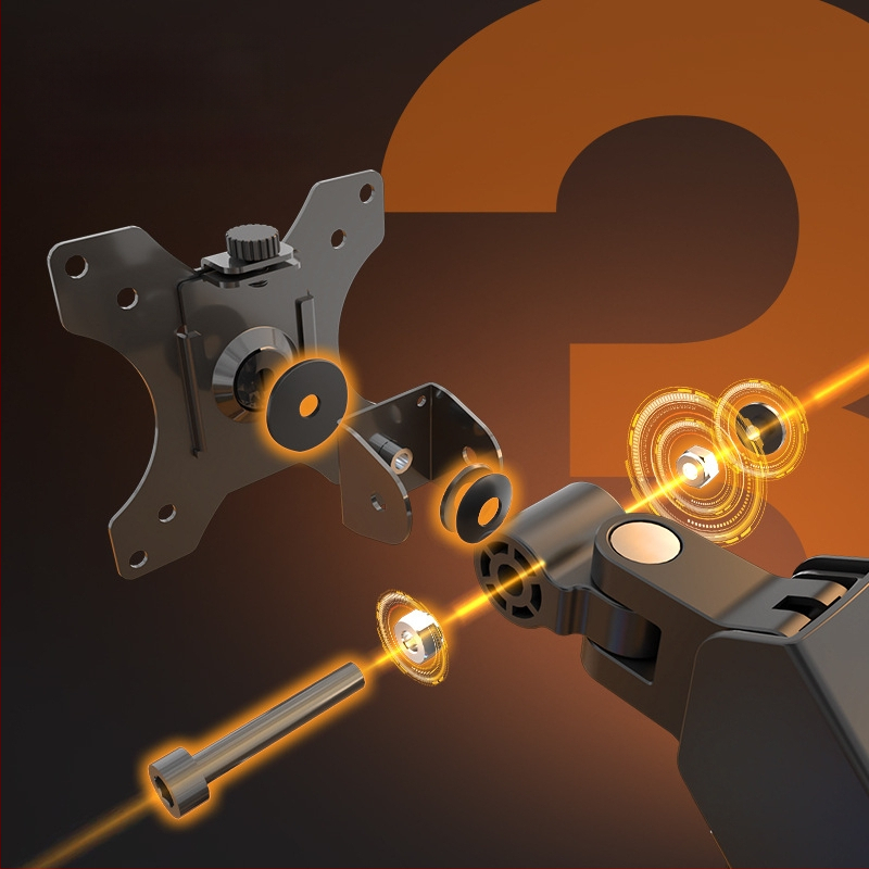 Md8 atnaujintas monitoriaus laikiklis – šaltai valcuoto plieno, suderinamas su 17–32 colių monitoriais, 3 kg svoris, pasisukantis kantilever galda stovas