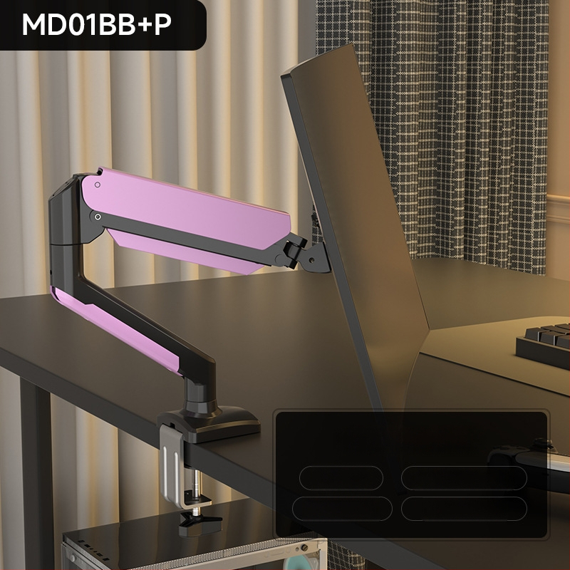 Md8 atnaujintas monitoriaus laikiklis – šaltai valcuoto plieno, suderinamas su 17–32 colių monitoriais, 3 kg svoris, pasisukantis kantilever galda stovas