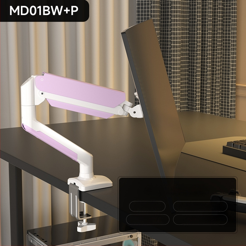 Md8 atnaujintas monitoriaus laikiklis – šaltai valcuoto plieno, suderinamas su 17–32 colių monitoriais, 3 kg svoris, pasisukantis kantilever galda stovas