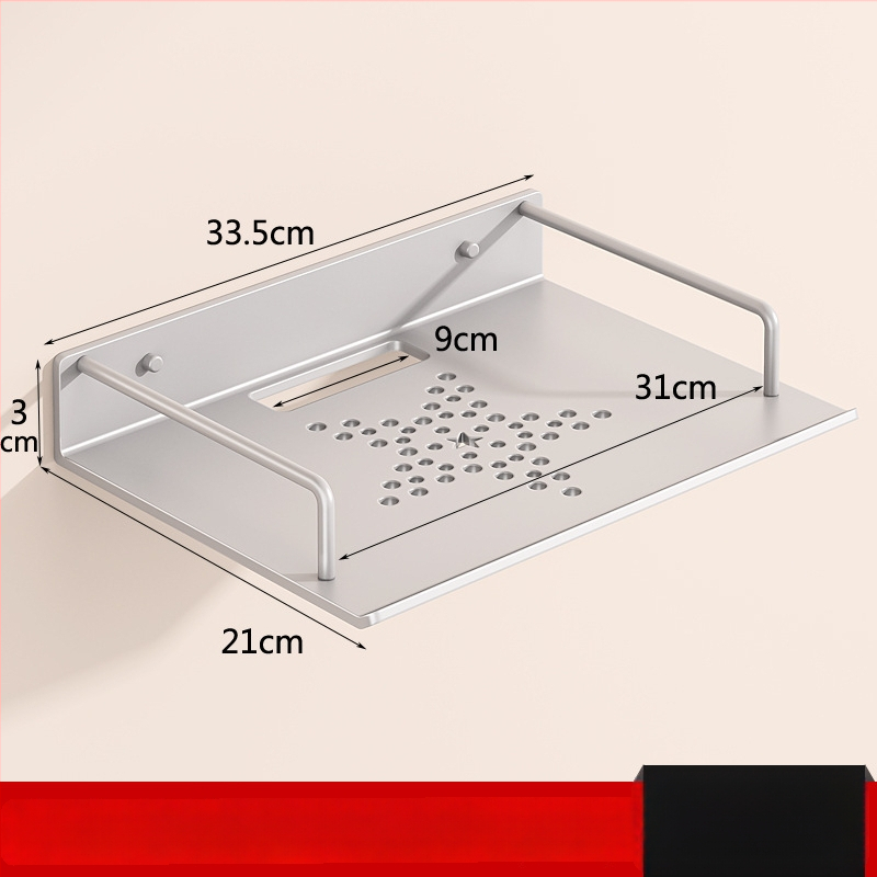 Sieninis maršrutizatoriaus laikiklis saugyklai (Medžiaga: anglies plienas; Diegimas be gręžimo; Vieno sluoksnio; Saugyklai gyvenamajame kambaryje)