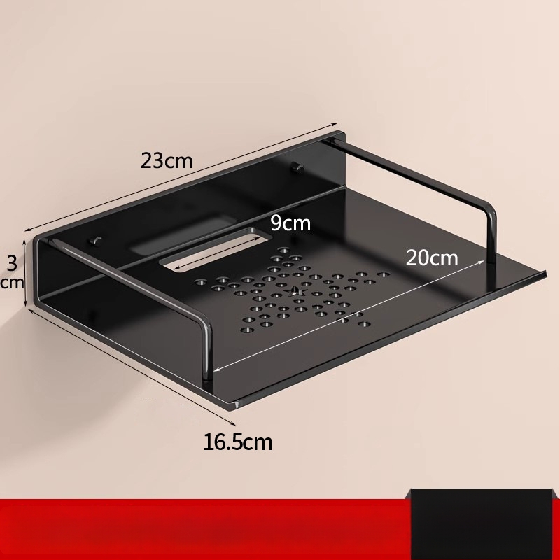 Sieninis maršrutizatoriaus laikiklis saugyklai (Medžiaga: anglies plienas; Diegimas be gręžimo; Vieno sluoksnio; Saugyklai gyvenamajame kambaryje)