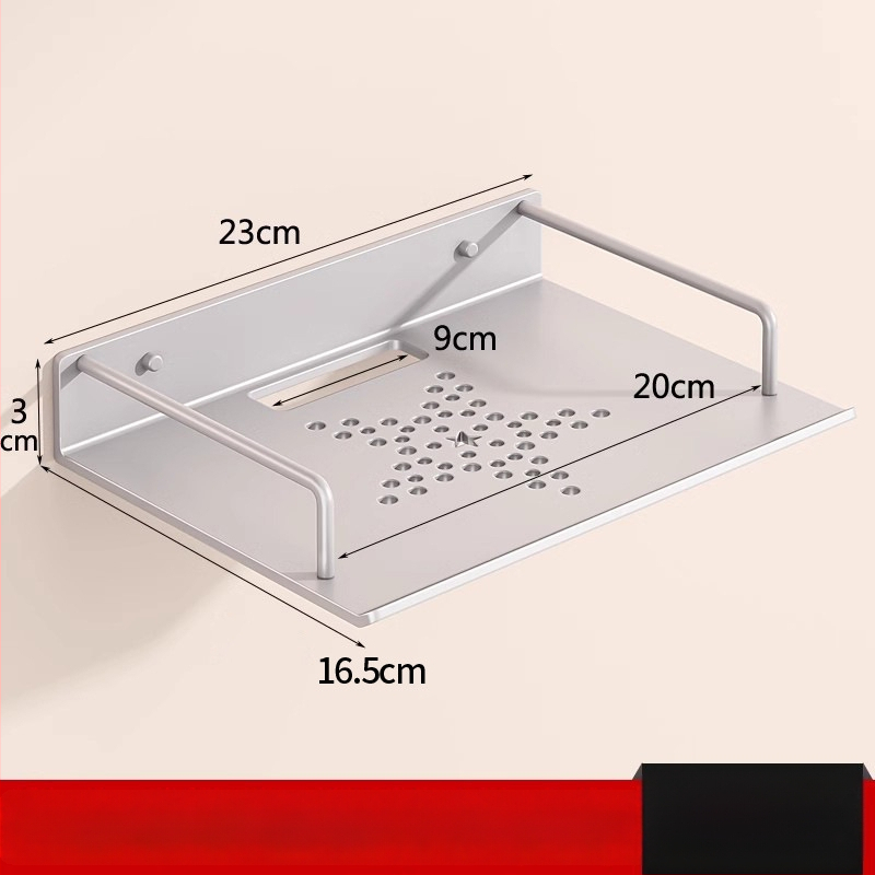 Sieninis maršrutizatoriaus laikiklis saugyklai (Medžiaga: anglies plienas; Diegimas be gręžimo; Vieno sluoksnio; Saugyklai gyvenamajame kambaryje)