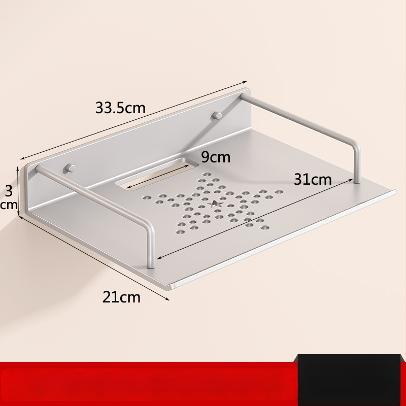 Sieninis maršrutizatoriaus laikiklis saugyklai (Medžiaga: anglies plienas; Diegimas be gręžimo; Vieno sluoksnio; Saugyklai gyvenamajame kambaryje)