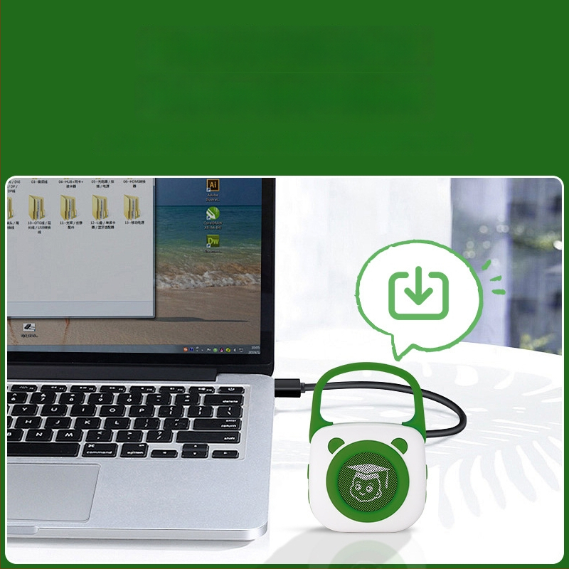 Laste varase hariduse taskujutumasin Bluetoothiga, salvestusvõimalusega, taaskäivitatav aku, 8GB+ mälumaht, silikoonkorpus