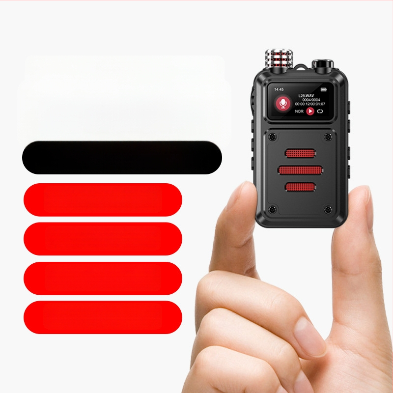 MP3 grotuvas su 3 mikrofonų įrašu, WAV formatas, 5400 įrašymo laikas, 10 m diapazonas, USB 2.0