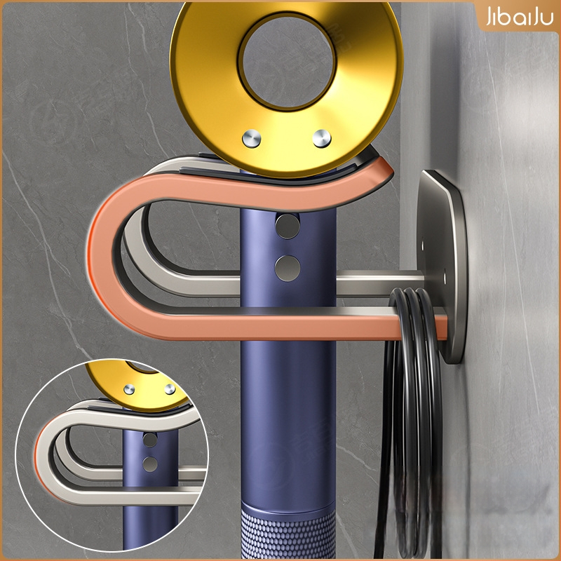 Dyson sieninis laikiklis plaukų džiovintuvui, aliuminis, apkrova 10 kg, modelis Blower frame, paviršiaus oksidacija