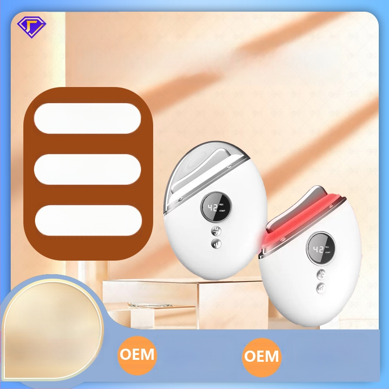 Näo- ja kaelamassaaž värvilise valguse teraapiaga, kaasaskantav, sisseehitatud aku 800–1000 mAh, IPX0