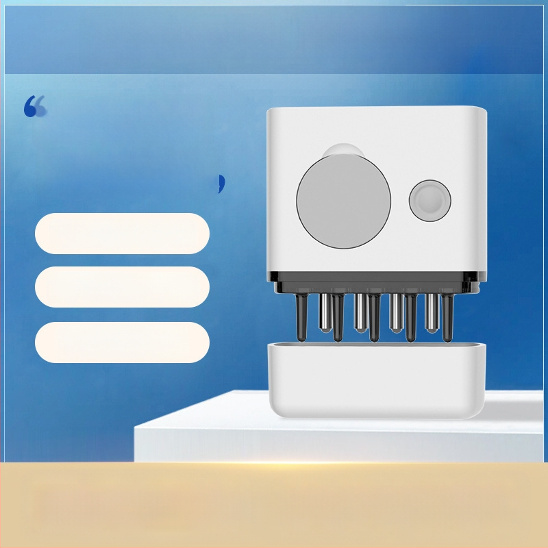 Elektrinė galvos odos masažo šukos BK-SY01, maitinamas mygtuko baterija, prieš niežėjimą ir galvos odos raminimą