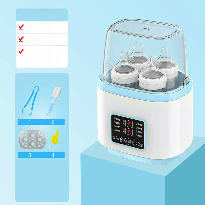 Divu funkciju piena sildītājs un pudelīšu sterilizators AY-N18, 170W, 220V AC, PP