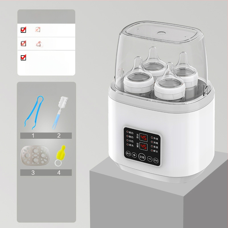 Divu funkciju piena sildītājs un pudelīšu sterilizators AY-N18, 170W, 220V AC, PP