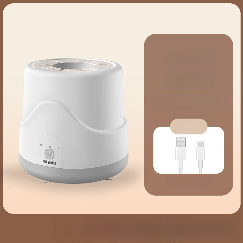 Elektrinis kūdikių pieno plakiklis su 55°C pastovia temperatūra, USB įkrovimas, 3 greičiai maišymui, greitas šildymas