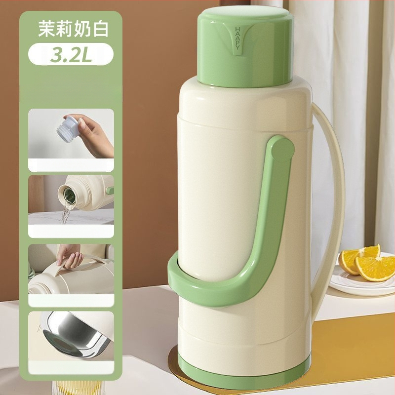 Termosas su stiklo įdėklu, didelė talpa, 12–24 val. izoliacija, premium Xinmeiya PP+stiklo vidus