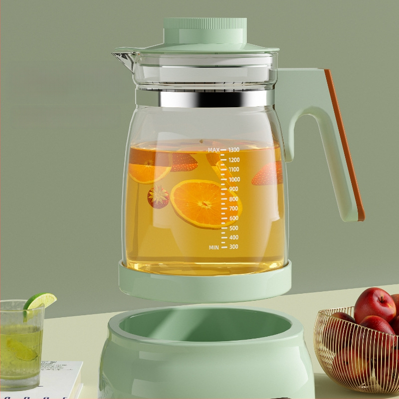 Stiklinis elektrinis puodukas kūdikių pienui – termostatinė kontrolė, lietimui jautrus valdymas, visiškai automatinis pieno šildymas su ekranu ir palaikymo šilumos funkcija