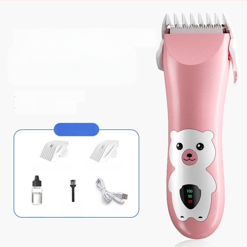 Kūdikių plaukų kirpimo elektrinis skustuvas, tylus veikimas, 50W, įkrovimas, keraminė pjovimo galvutė