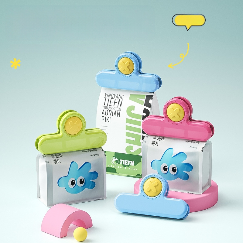 Toidukvaliteediline plastikust sulgklips kottide jaoks, niiskuskindel ja värskuse hoidja, koduköögile (JSQFKJ)