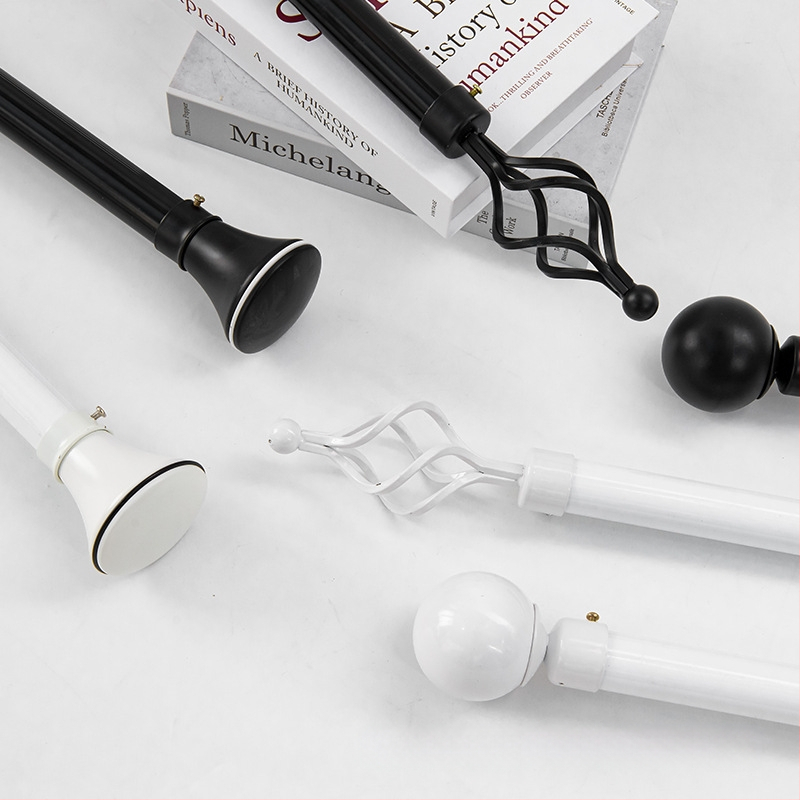 Kardinavardade komplekt Rooma vardaga, ühekordne ja kahekordne vars, alumiiniumist kinnitusvahendid, kaasaegne minimalistlik stiil, kohandatav