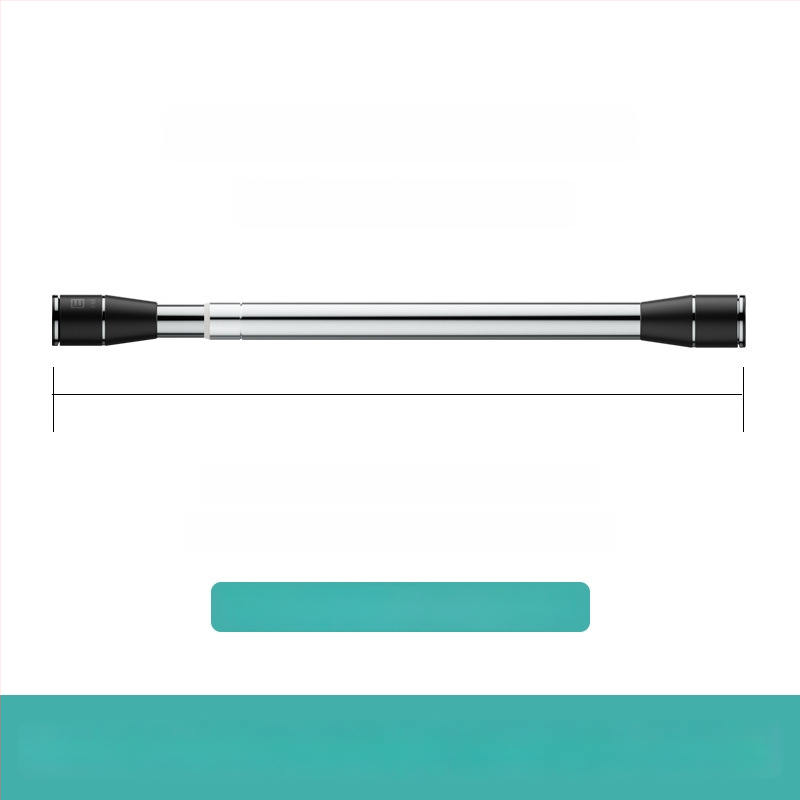 Epai nerūdijančio plieno teleskopinė lazda skalbiniams džiovinti balkone — modernus minimalizmas, pristatytas 2020 m.