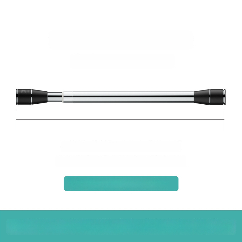 Epai nerūdijančio plieno teleskopinė lazda skalbiniams džiovinti balkone — modernus minimalizmas, pristatytas 2020 m.