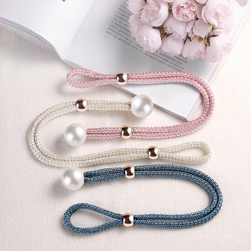 Poros perlinių užuolaidų raišteliai — šiuolaikinis minimalistinis stilius, poliesteris PVC