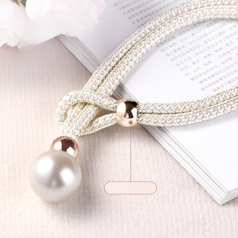 Poros perlinių užuolaidų raišteliai — šiuolaikinis minimalistinis stilius, poliesteris PVC