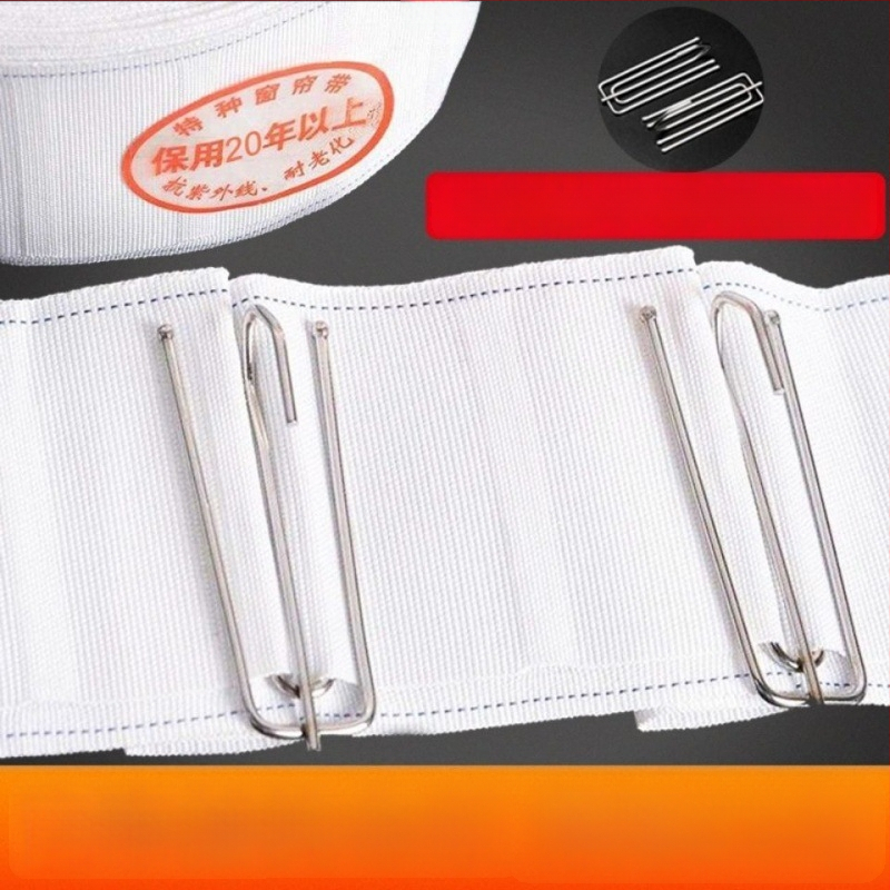 Užuolaidų audinio juostelės su kabliukais, skalbiamos mašinoje, storesnės juostelės, užuolaidų priedai