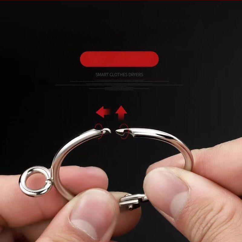 Metalo užuolaidų žiedas – apvalus kilpos žiedas rominei strypo laikikliui, šiuolaikiškas minimalistinis stilius, pritaikomas.