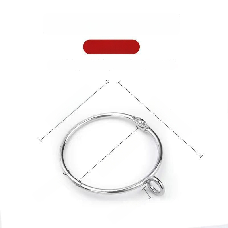 Metalo užuolaidų žiedas – apvalus kilpos žiedas rominei strypo laikikliui, šiuolaikiškas minimalistinis stilius, pritaikomas.