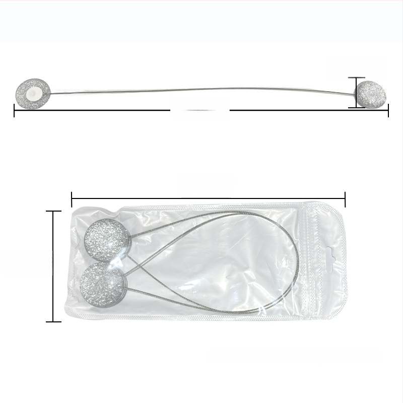 Lucky užuolaidų sagtis - akrilinė medžiaga, pritaikoma, privataus prekės ženklo galimybė, paprastas ir šiuolaikiškas dizainas