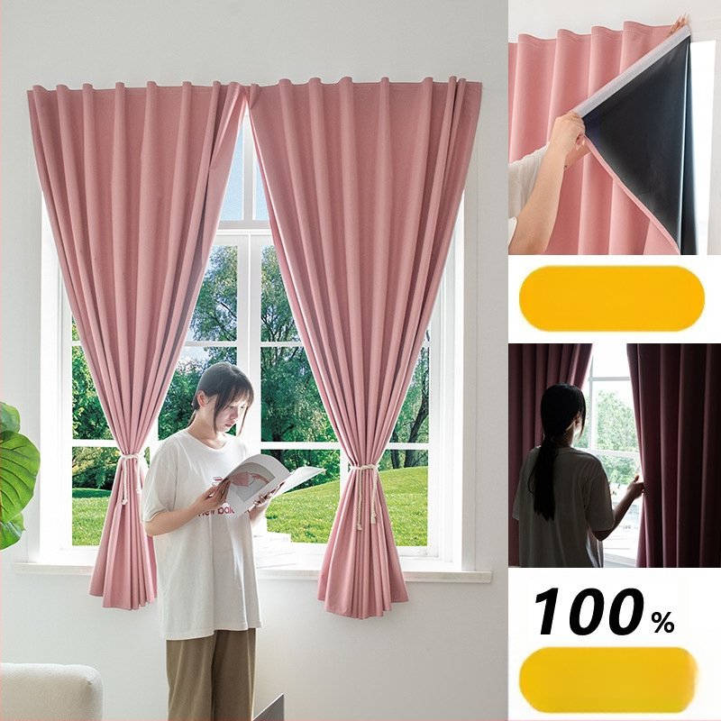 Fono užuolaida gyvenamajam kambariui – padengtas audinys, Velcro fonas, visiškas užtamsinimas (>90%), šiuolaikiškas minimalistinis stilius, surinkta gamyba; tinka svetainei, miegamajam, studijai