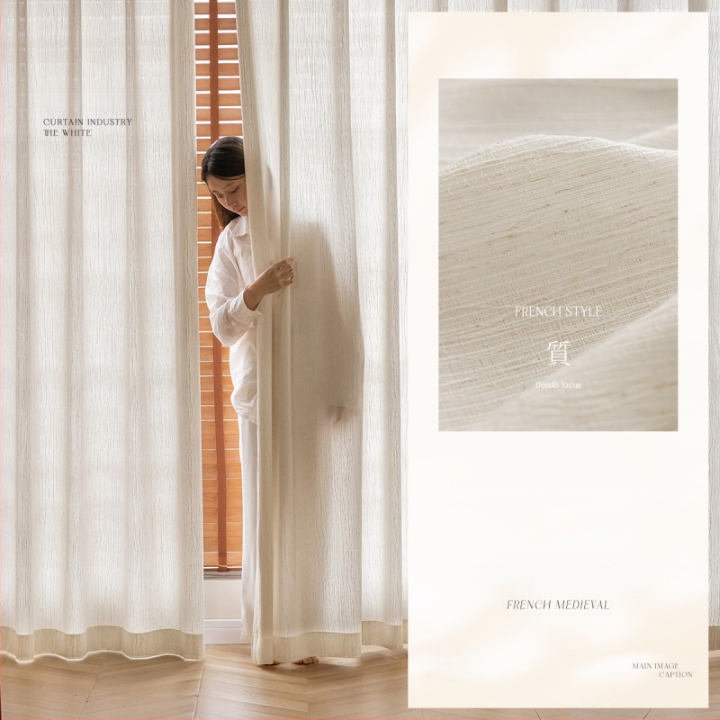 Langų užuolaida, poliesteris, INS stilius, dekoratyvus, tinkamas svetainei, biurui, restoranui ir įėjimui